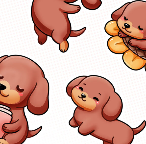 Stickerset Pup Vibes