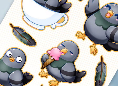 Stickerset Taube Piep & Kleb