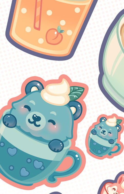 Stickerset Kawaii Bar