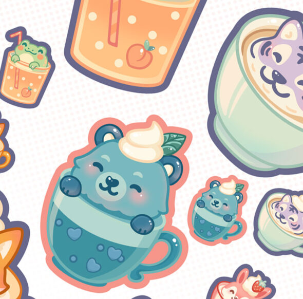 Stickerset Kawaii Bar